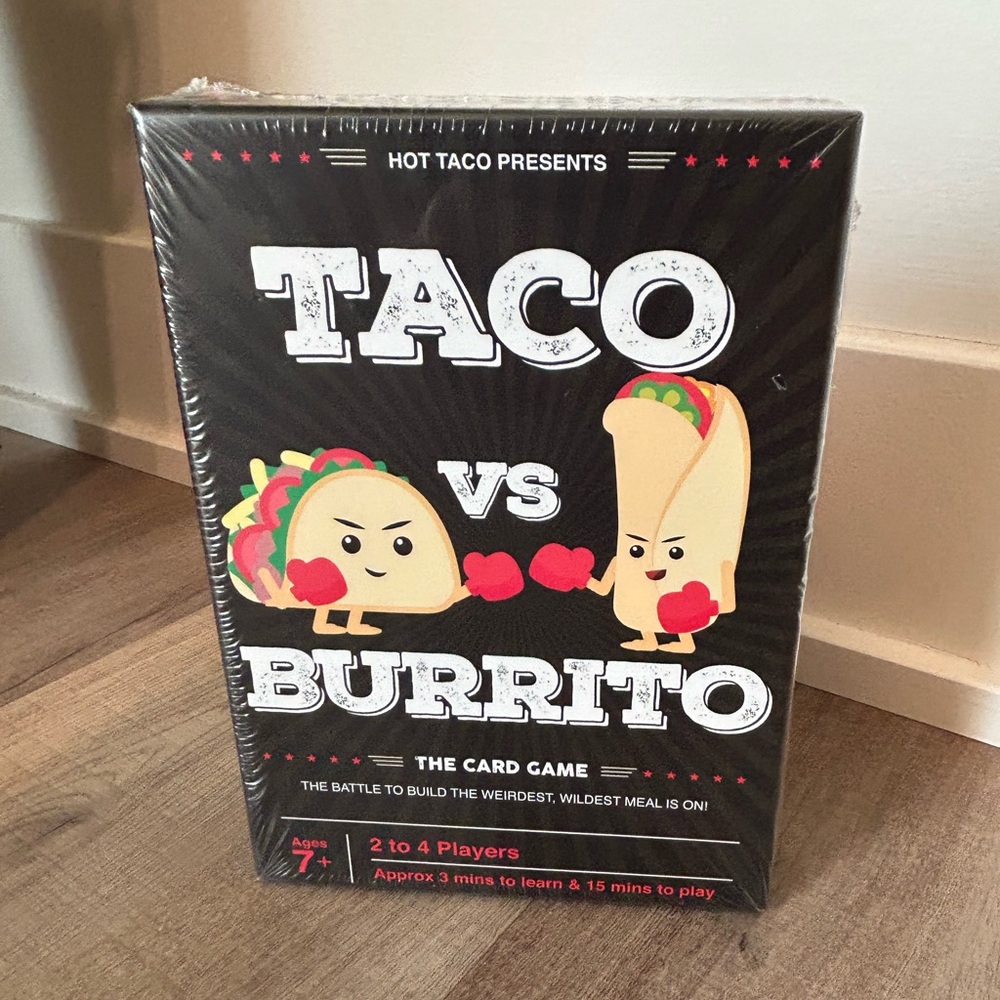 New and Sealed Taco vs Burrito The Card Game